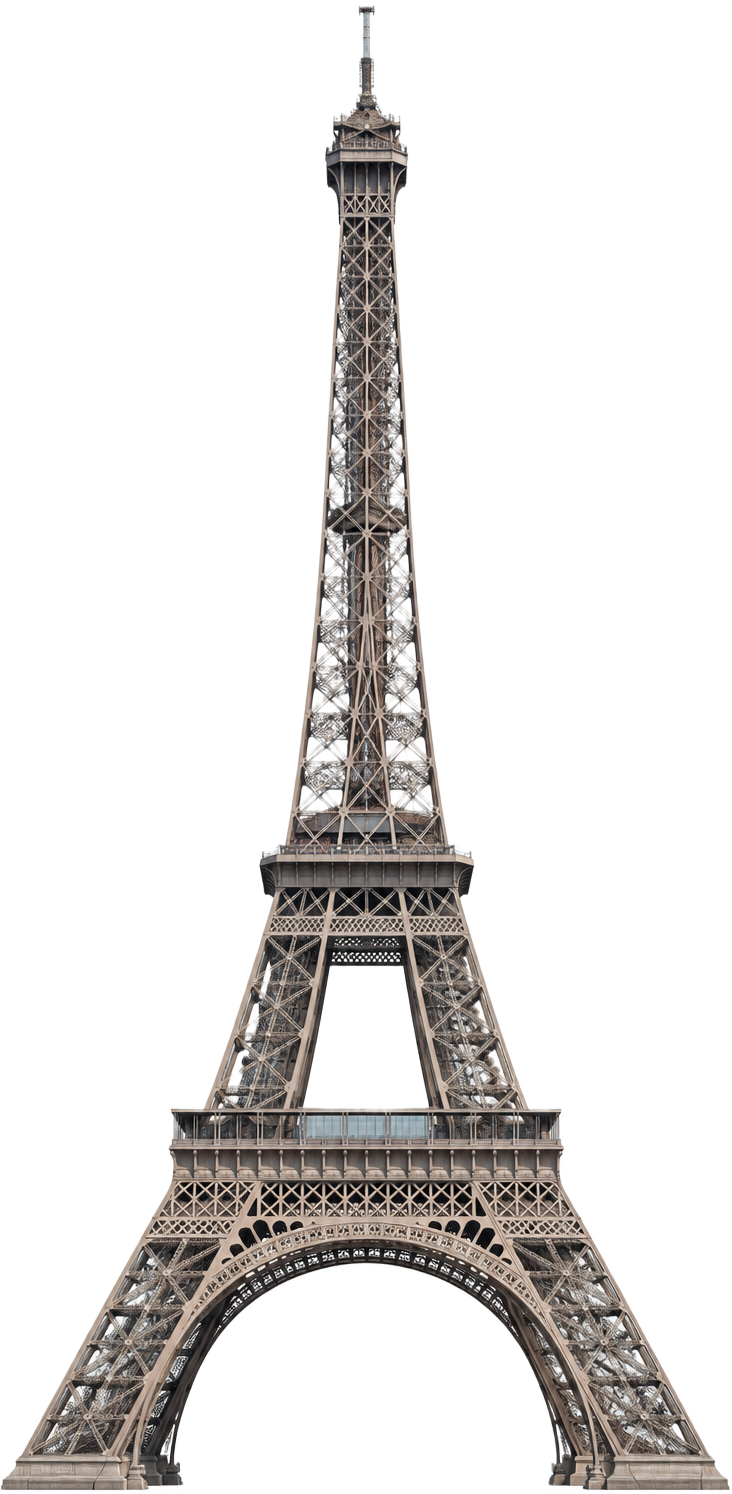 Eiffel Tower landmark portrait